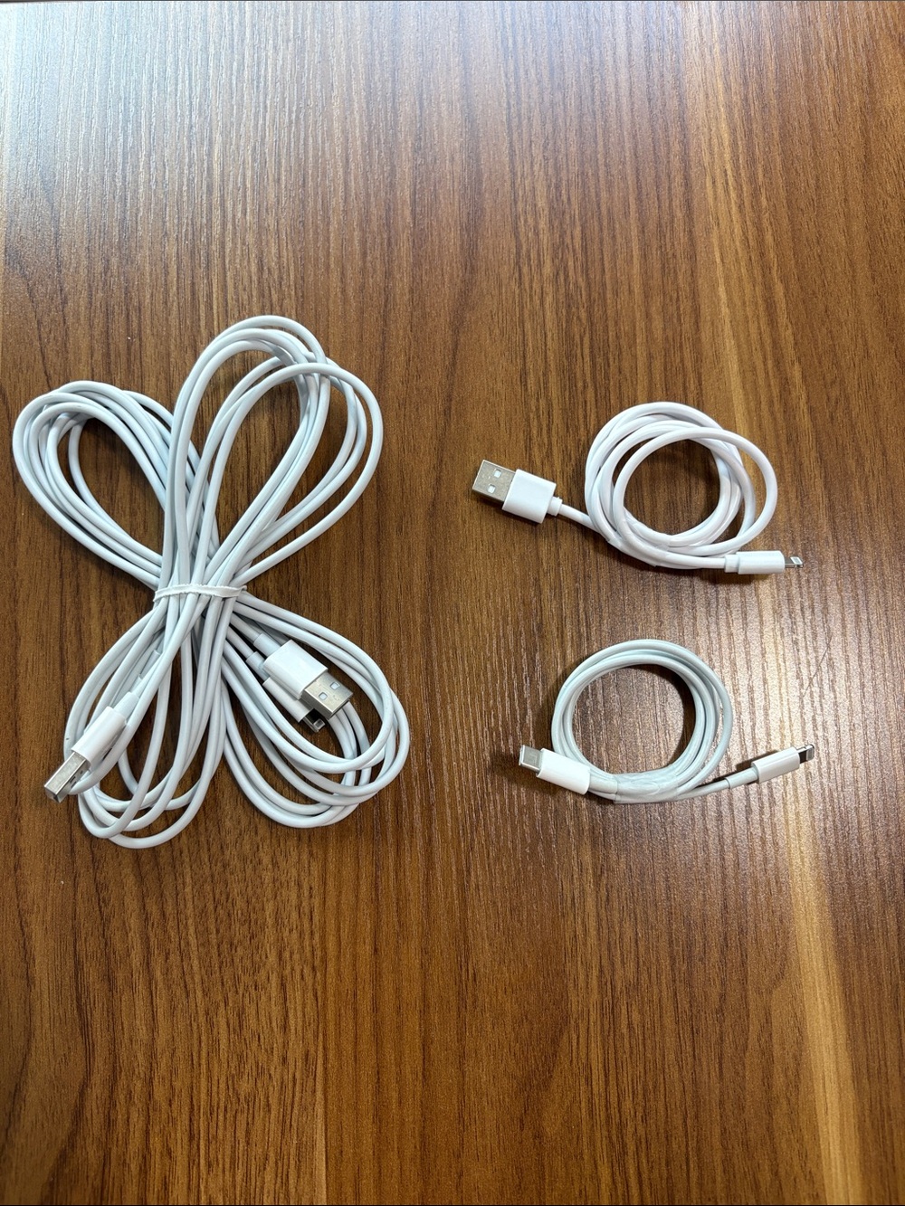 White USB Charging Cables for Cell Phones